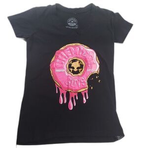 Chemical Guys Women's Tshirt Vneck M Black Pink Donut #Chemicalguys Made in USA